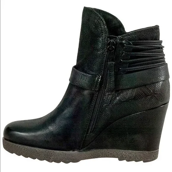 Miz Mooz Naya Women’s Brown Leather Ankle Boot Size 11M - Picture 3 of 7